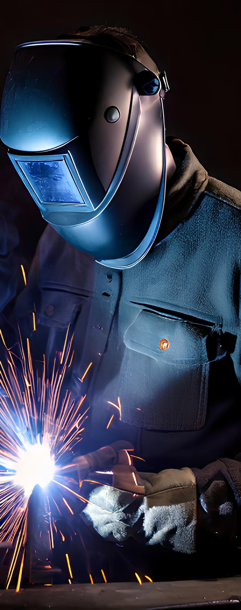 Welder at work